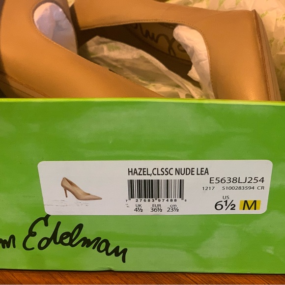Sam Edelman Cream Pointed Heels - Picture 5 of 6